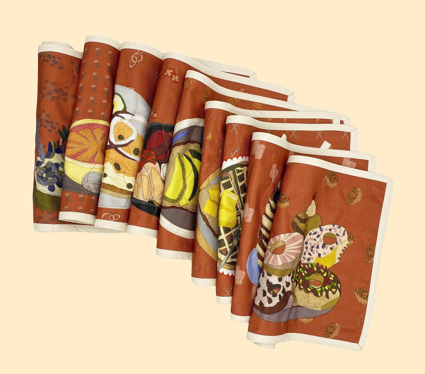 Food-themed Breakfast Calorie-free Donuts Placemat