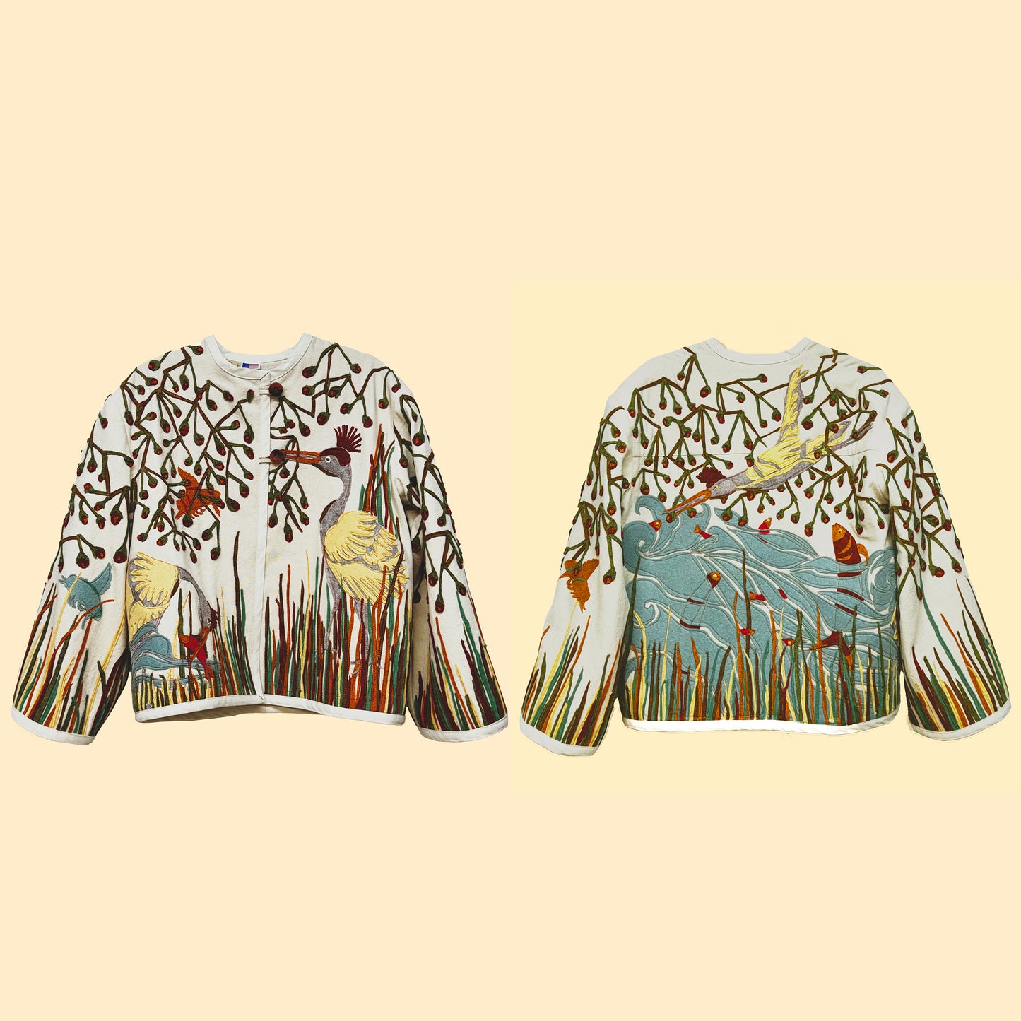 Jacket Applique Canvas  (Sold)