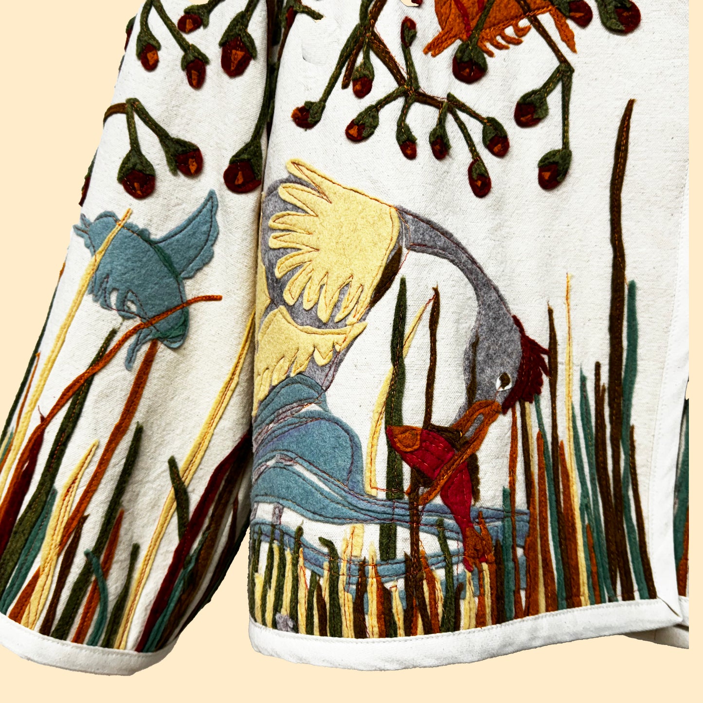 Jacket Applique Canvas  (Sold)