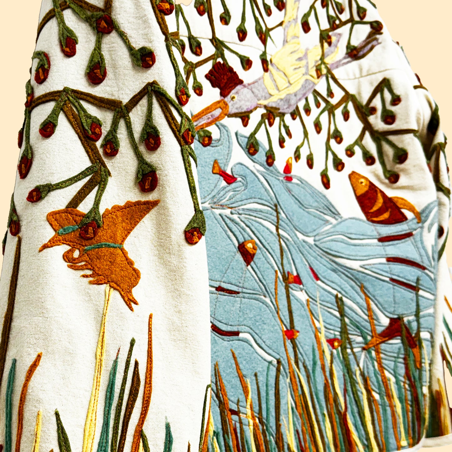 Jacket Applique Canvas  (Sold)