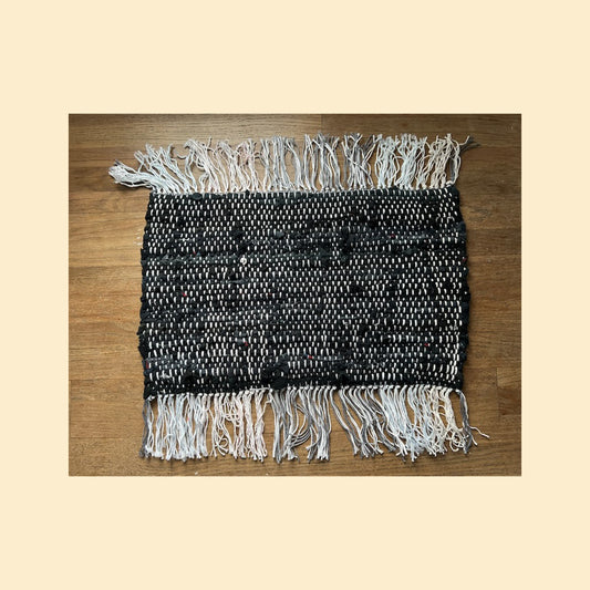 Rag Rug Black / White