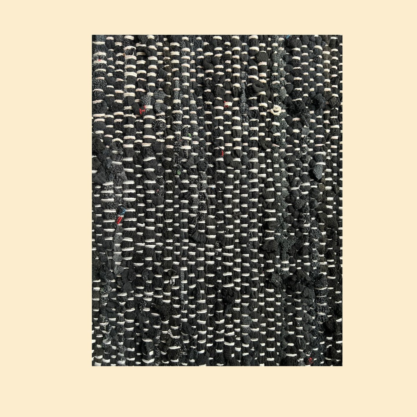 Rag Rug Black / White