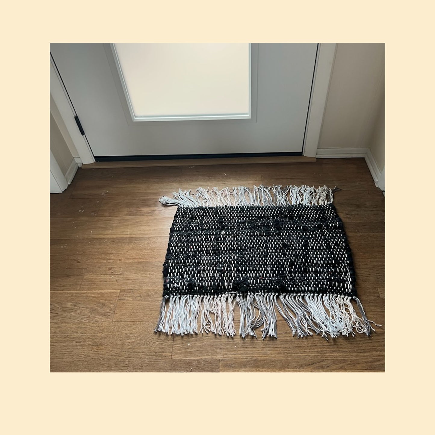 Rag Rug Black / White