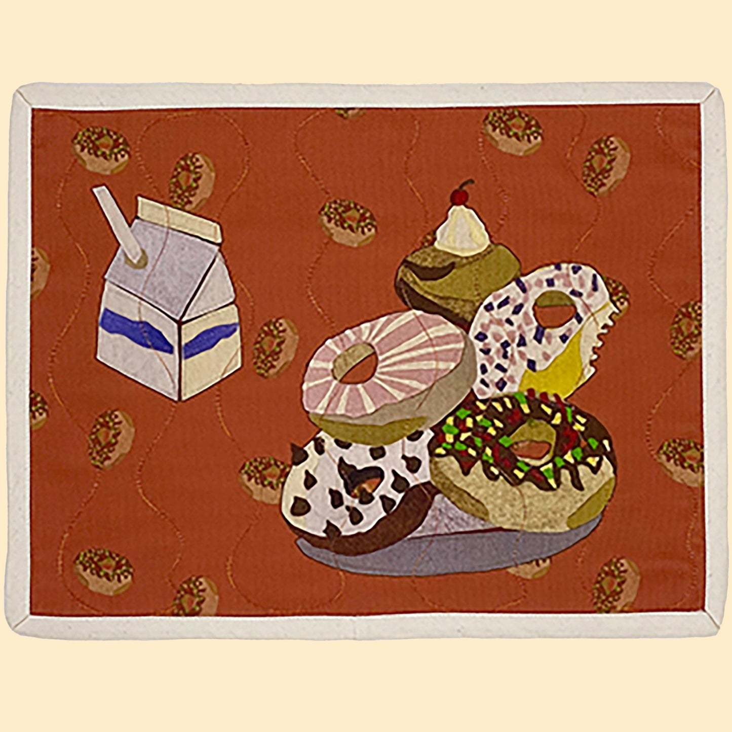 Food-themed Breakfast Calorie-free Donuts Placemat