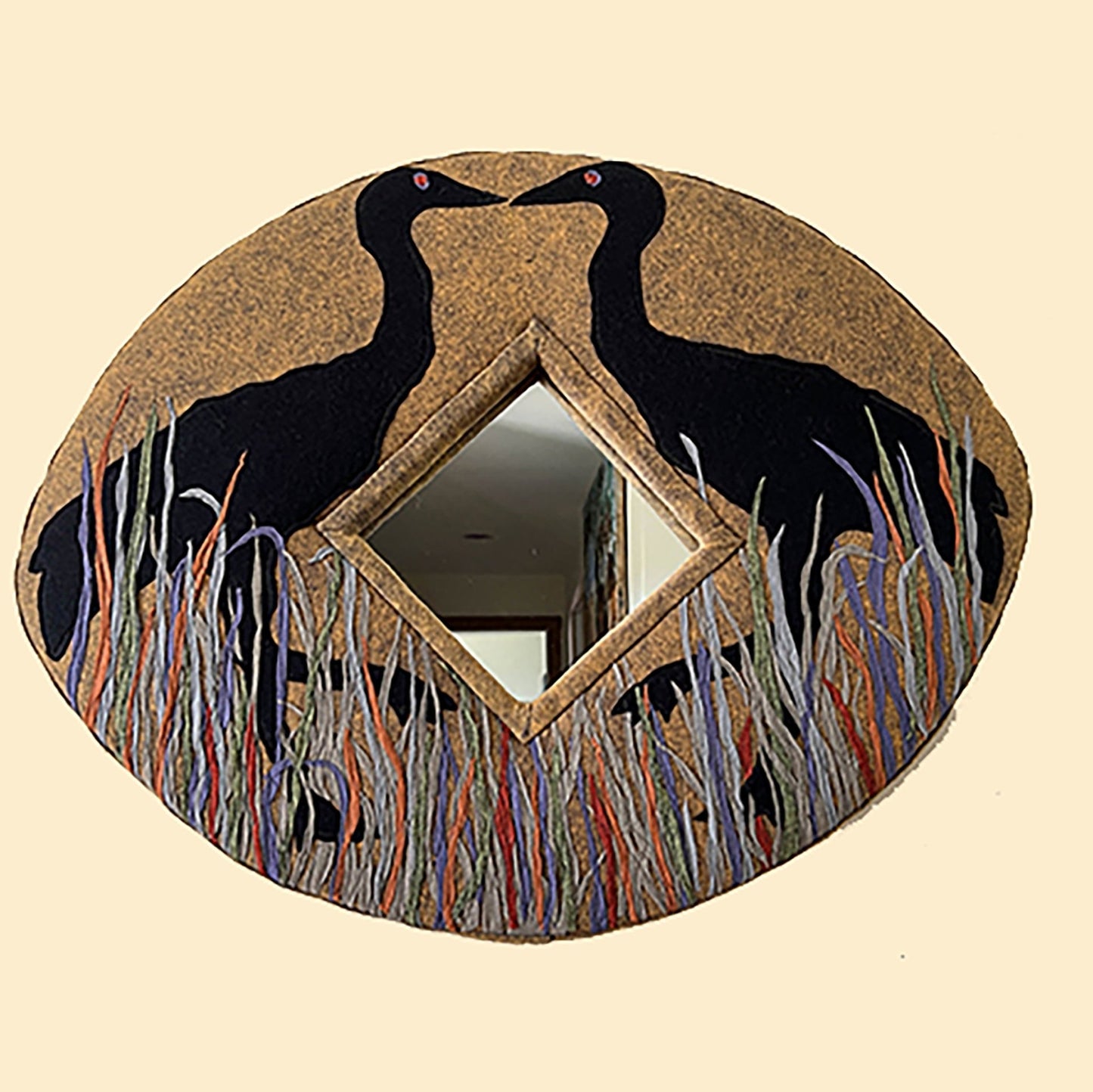 Mirror Kissing Cranes Sold