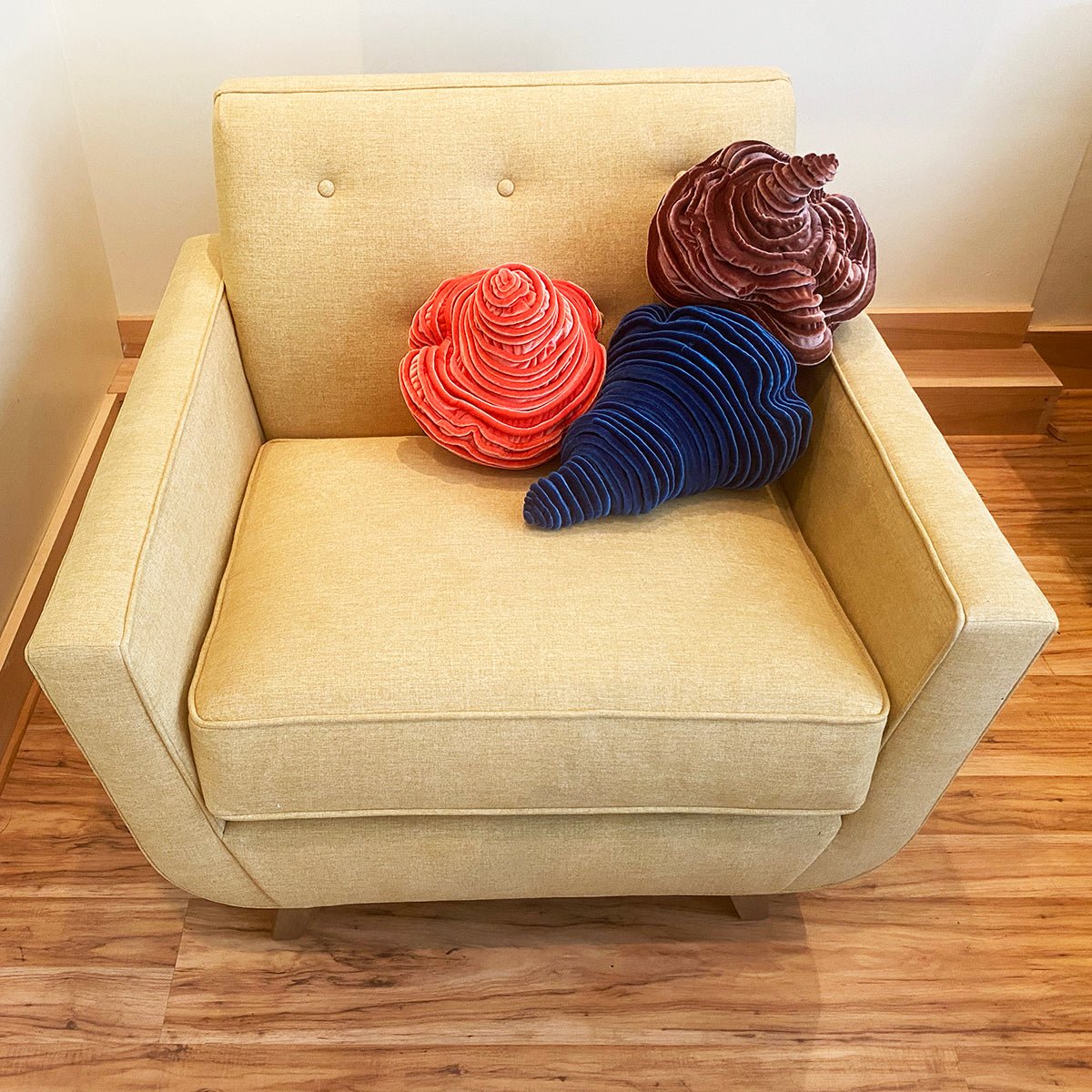 Teardrop Novelty Throw Pillow, Sunshine Yellow